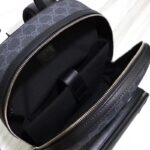 Gucci Unisex Backpack Interlocking G Black GG Supreme Canvas Leather Top Handle - Image 10