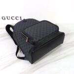 Gucci Unisex Backpack Interlocking G Black GG Supreme Canvas Leather Top Handle - Image 5