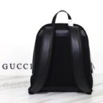 Gucci Unisex Backpack Interlocking G Black GG Supreme Canvas Leather Top Handle - Image 3