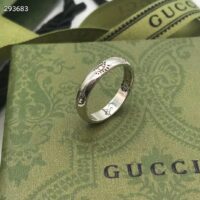 Gucci Unisex Blind For Love Ring Silver Eye Hearts Birds Flowers Interlocking G 925 Sterling Silver (1)