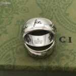 Gucci Unisex Blind For Love Silver Eye Hearts Birds Flowers Interlocking G 925 Sterling Silver - immagine 6