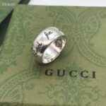 Gucci Unisex Blind For Love Silver Eye Hearts Birds Flowers Interlocking G 925 Sterling Silver - immagine 2
