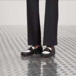 Gucci Unisex GG Interlocking G Loafer Black White Leather Sole Flat 1.5 CM Heel - Image 12