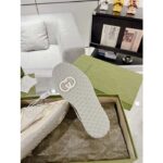 Gucci Unisex GG MAC80 Sneaker Metallic Gold Leather Interlocking G Embroidery Round Toe Rubber Flat - Bild 10