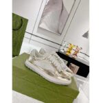 Gucci Unisex GG MAC80 Sneaker Metallic Gold Leather Interlocking G Embroidery Round Toe Rubber Flat - Bild 2