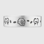 Gucci Unisex GucciGhost Ring Silver Two Cultures Past Present 925 Sterling Silver