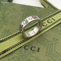 Gucci Unisex GucciGhost Ring Silver Two Cultures Past Present 925 Sterling Silver (4)