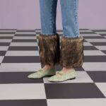 Gucci Unisex Jordaan Jumbo GG Loafer Beige Mint Green Canvas Leather Sole Horsebit - Image 11