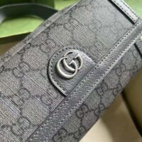 Gucci Unisex Ophidia GG Mini Bag Grey Black GG Supreme Canvas Double G (1)