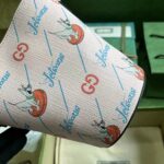 Gucci Unisex Printed Bucket Bag GG The Jetsons Print Pink Blue Supreme Canvas - Image 5