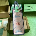 Gucci Unisex Printed Tote Bag GG The Jetsons Print Pink Blue Supreme Canvas – Image 5