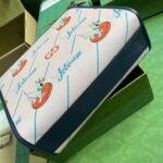 Gucci Unisex Printed Tote Bag GG The Jetsons Print Pink Blue Supreme Canvas – Image 6