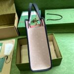 Gucci Unisex Printed Tote Bag Light Pink Double G Stars Supreme Canvas Nylon Lining - Imagen 4