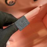 Gucci Unisex Printed Tote Bag Light Pink Double G Stars Supreme Canvas Nylon Lining - Imagen 9