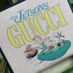 Gucci Unisex Printed Tote Bag Light Pink Double G Stars Supreme Canvas Nylon Lining - Imagen 7