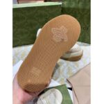 Gucci Unisex Screener Sneaker White GG Lamé Canvas Chunky Laces 4.8 CM Heel - Image 11