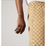 Gucci Unisex Silver Ring Double G Bi-Color 925 Sterling Silver Textured Snake-Shaped Trim – Image 8