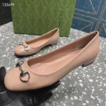 Gucci Women Ballet Flat Horsebit Light Pink Leather Low 2.5 cm Heel - Image 10