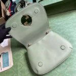 Gucci Women Blondie Top Handle Bag Light Green Leather Round Interlocking G - immagine 8