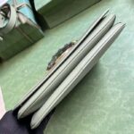 Gucci Women Blondie Top Handle Bag Light Green Leather Round Interlocking G - immagine 10