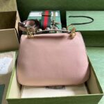 Gucci Women Blondie Top Handle Bag Light Pink Leather Round Interlocking G - Image 3