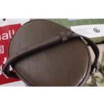 Gucci Women GG Blondie Mini Shoulder Bag Brown Leather Round Interlocking G Patch – Image 8