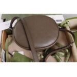 Gucci Women GG Blondie Mini Shoulder Bag Brown Leather Round Interlocking G Patch – Image 5