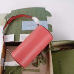 Gucci Women GG Blondie Mini Shoulder Bag Round Interlocking G Pink Leather – Image 3