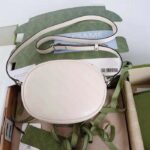 Gucci Women GG Blondie Mini Shoulder Bag White Leather Round Interlocking G Patch - immagine 8