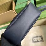Gucci Women GG Blondie Small Shoulder Bag Blue Navy Leather Round Interlocking G – Image 6