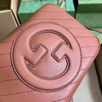 Gucci Women GG Blondie Small Shoulder Bag Cuir Leather Round Interlocking G (11)