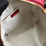 Gucci Women GG Blondie Small Shoulder Bag Red Leather Round Interlocking G – Bild 9