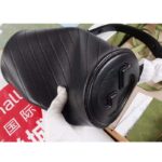 Gucci Women GG Blondie Small Shoulder Bag Round Interlocking G Black Leather - Imagen 7