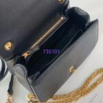 Gucci Women GG Blondie Small Top Handle Bag Black Leather Round Interlocking G - Image 10