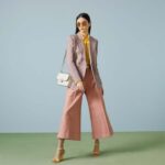 Gucci Women GG Cotton Canvas Pant Light Pink Brown Unlined Fitted Waistband Two Back Pockets - Image 12