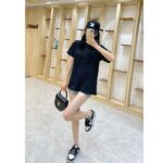 Gucci Women GG Cotton Jersey T-Shirt Black Heavy Cities Embroidery Crewneck Short Sleeves Oversize Fit - Image 10