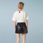 Gucci Women GG Cotton Jersey T-Shirt Embroidery Off White Crewneck Short Sleeves – Bild 11