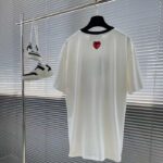 Gucci Men GG Cotton Jersey T-Shirt Embroidery Off White Crewneck Short Sleeves - Image 3