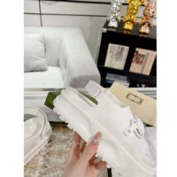 Gucci Women GG Horsebit Flatform Sandal White Rubber Plastic Horsebit Velcro Strap Closure (11)