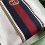 Gucci Women GG Medium Interlocking G Tote Bag White Cotton Canvas – Image 9