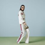 Gucci Women GG Technical Jersey Cardigan Web White V-Neck Dropped Shoulder Long Sleeves - Image 12