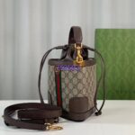 Gucci Women Ophidia GG Bucket Bag Beige Ebony GG Supreme Canvas Double G - Image 3
