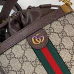 Gucci Women Ophidia GG Bucket Bag Beige Ebony GG Supreme Canvas Double G - Image 10