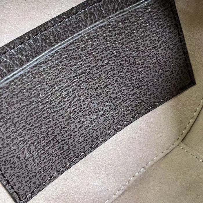 Gucci Women Ophidia Mini Chain Bag Beige Ebony GG Supreme Canvas Brown Leather Double G (8)