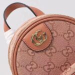 Gucci Women Ophidia Mini GG Shoulder Bag Pink GG Canvas Leather Double G - immagine 9