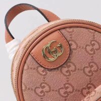 Gucci Women Ophidia Mini GG Shoulder Bag Pink GG Canvas Leather Double G (2)