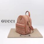 Gucci Women Ophidia Mini GG Shoulder Bag Pink GG Canvas Leather Double G - immagine 4