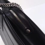 Gucci Women Petite GG Medium Tote Bag Black Leather Double G Zip Closure - Image 9