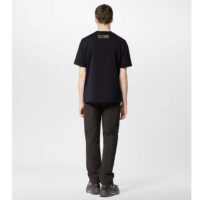 Louis Vuitton LV Men Bead-Embroidered Cotton T-Shirt Show Fit Embroidered Signature (2)