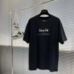 Louis Vuitton LV Men Bead-Embroidered Cotton T-Shirt Show Fit Embroidered Signature – Image 2